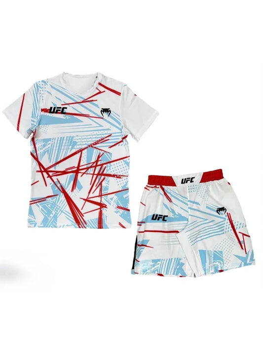 Ultimate Fighting Championship (UFC) Fighter New Fighting Event T-shirt, Shorts Set, Sweatshirt, Running Free Wrestling Suit