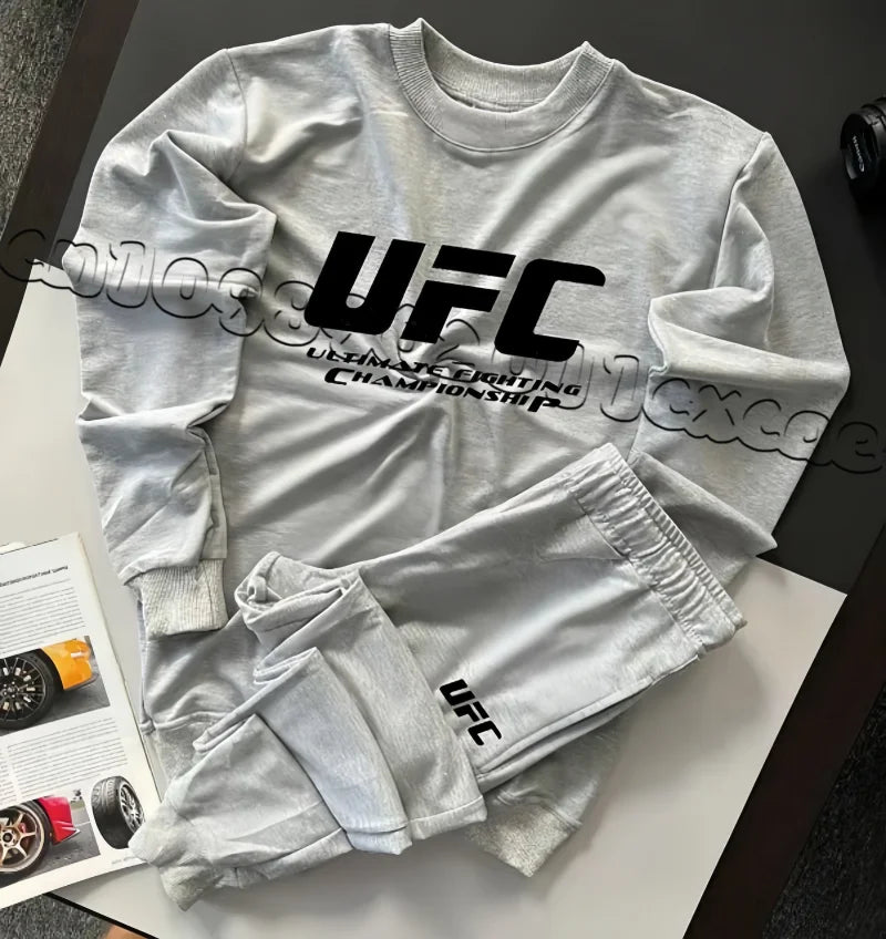 UFC Minimalist Set Adult Children Autumn/Winter Thick Fabric Sports Training Fighting Style Slimming Long Sleeve Pants Clothing