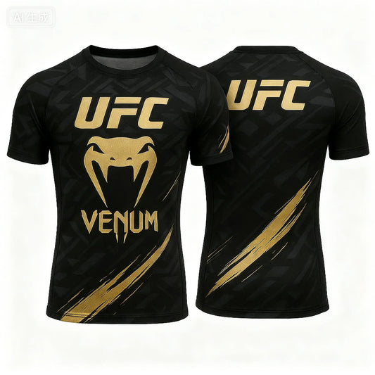 UFC Cool Boxing Fighting Training 3D Print Men Women Children T-shirt Summer Daily Sports Fitness Breathable Casual Short Sleeve