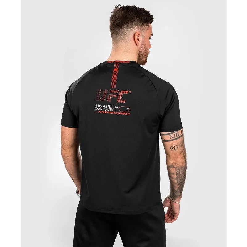 Fashionable UFC Printed T-shirt, Breathable Printed T-shirt, Quick Drying Short Sleeved Outdoor Running Combat Training Top