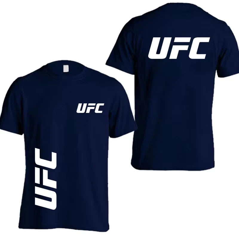 UFC Fighting Men's Summer Leisure Sports Cotton Top Women's Street Leisure Fashion T-shirt