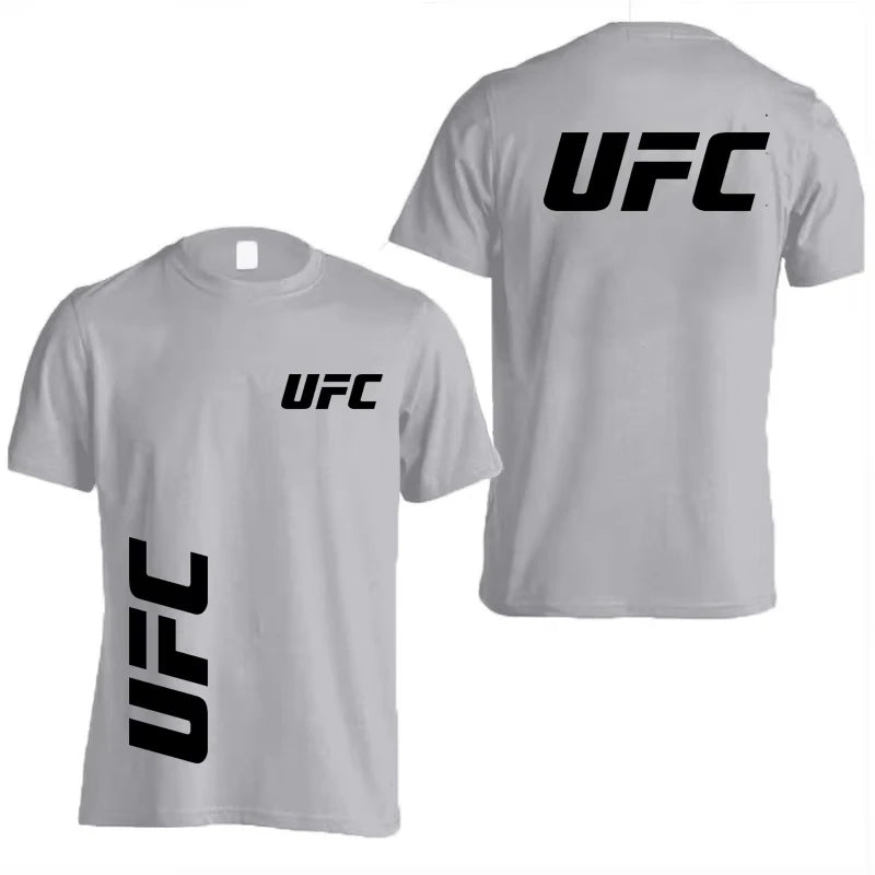 UFC Fighting Men's Summer Leisure Sports Cotton Top Women's Street Leisure Fashion T-shirt