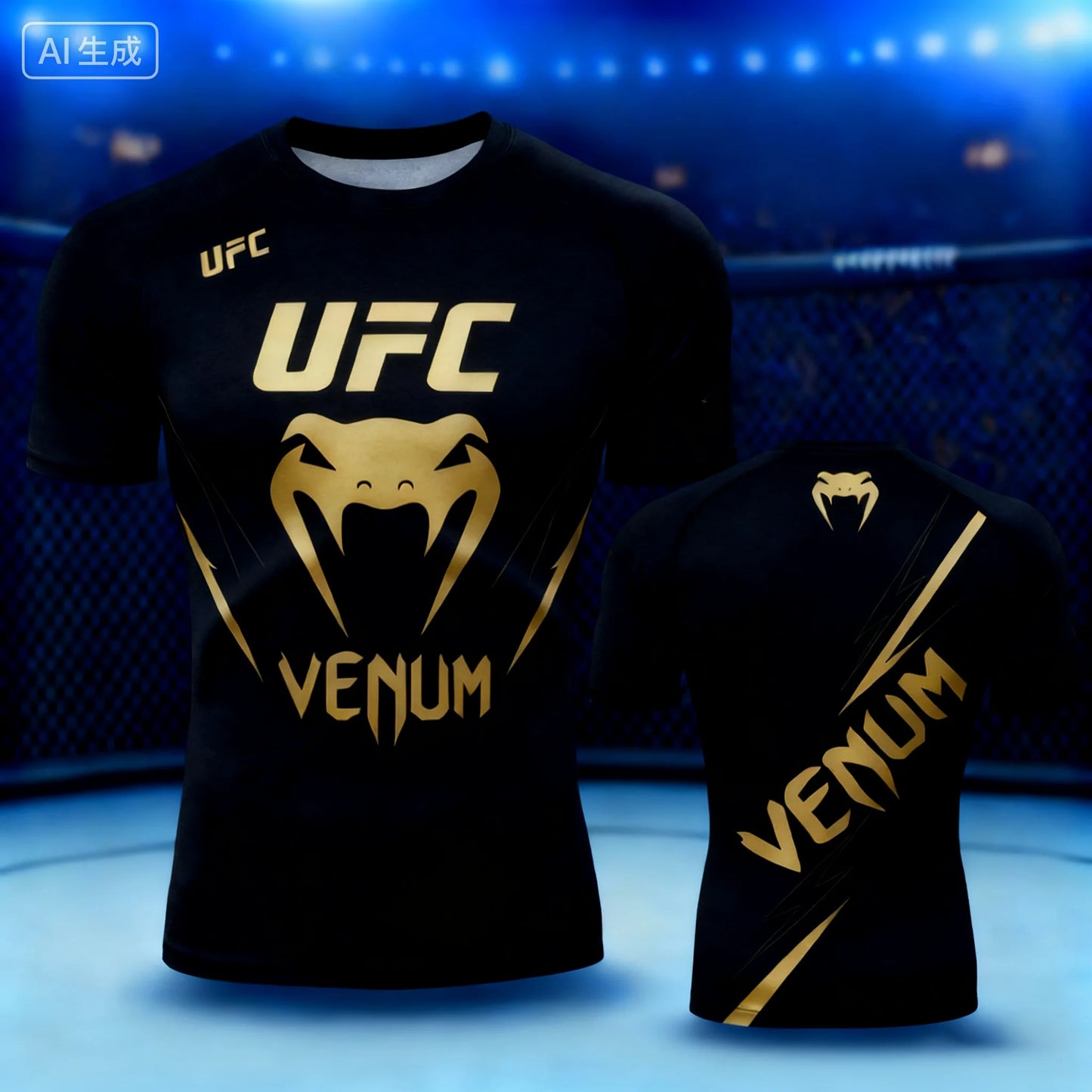 UFC Cool Boxing Fighting Training 3D Print Men Women Children T-shirt Summer Daily Sports Fitness Breathable Casual Short Sleeve