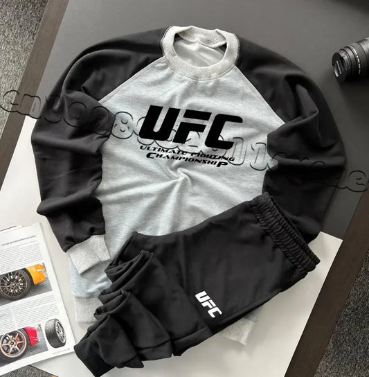UFC Minimalist Set Adult Children Autumn/Winter Thick Fabric Sports Training Fighting Style Slimming Long Sleeve Pants Clothing